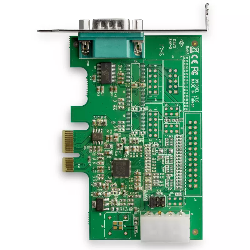 StarTech.com 4-portowa karta adaptera szeregowego PCI Express RS232 - Karta kontrolera hosta szeregowego PCIe RS232 - Karta PCIe na DB9 - 16950 UART - Karta rozszerzeń - Windows/Linux
