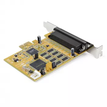 StarTech.com 8-portowa karta rozszerzeń PCI Express RS232, karta szeregowa PCIe RS232, układ UART 16C1050, wieloportowy kontroler szeregowy DB9/karta rozszerzeń, ochrona ESD 15 kV, tylko Windows – TAA