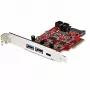 StarTech.com 5-Port USB PCIe Card - 10Gbps USB 3.1 Gen 2 PCIe Card w/ 1x USB-C & 2x USB-A - 1x 2 Port IDC (Internal 5Gbps USB Header Expansion) - USB C PCI Express kontroler Card
