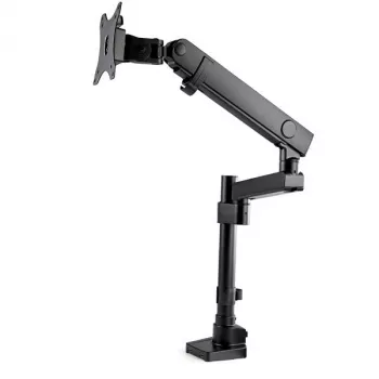 StarTech.com Biurkowe ramię do monitora z 2 portami USB 3.0, pełny ruch, pojedynczy uchwyt na monitor, do 34 cali (17,6 funta/8 kg) VESA, montaż zaciskowy/przelotowy, sprężyna mechaniczna