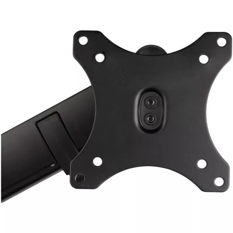 StarTech.com Biurkowe ramię do monitora z 2 portami USB 3.0, pełny ruch, pojedynczy uchwyt na monitor, do 34 cali (17,6 funta/8 kg) VESA, montaż zaciskowy/przelotowy, sprężyna mechaniczna