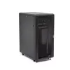 StarTech.com 4-słupkowa szafa rack 32U, zamykana na klucz szafa rack 19 cali na sprzęt komputerowy / AV / IT, szafa sieciowa do biura / domu z kółkami i regulowanymi szynami montażowymi