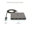 StarTech.com USB 3.0 do Quad HDMI Adapter, USB do 4x HDMI Konwerter Monitora dla Windows (brak wsparcia dla macOS/ChromeOS/Linux) - TAA