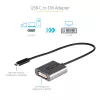 StarTech.com Adapter USB-C na DVI - 1920x1200p USB-C na DVI-D Adapter Dongle - USB Type C na DVI Wyświetlacz/Monitor - Konwerter wideo - Kompatybilny z Thunderbolt 3 - Dołączony kabel o długości 12 cali - Ulepszona wersja CDP2DVI