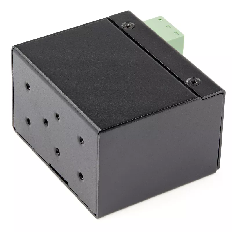StarTech.com Przemysłowy konwerter mediów światłowód na Ethernet - 100 Mb/s SFP na RJ45/Cat6 - sieć światłowodowa jednomodowa/wielomodowa na miedzianą - 12-56 V DC - IP-30/ -40 do +75°C