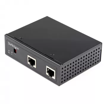 StarTech.com Przemysłowy gigabitowy rozdzielacz PoE - 90W Szybki Power over Ethernet PoE+++ Splitter - 12-48V DC Splitter 802.3bt - LAN/RJ45 Ultra PoE do DC Adapter - -40°C do +75°C