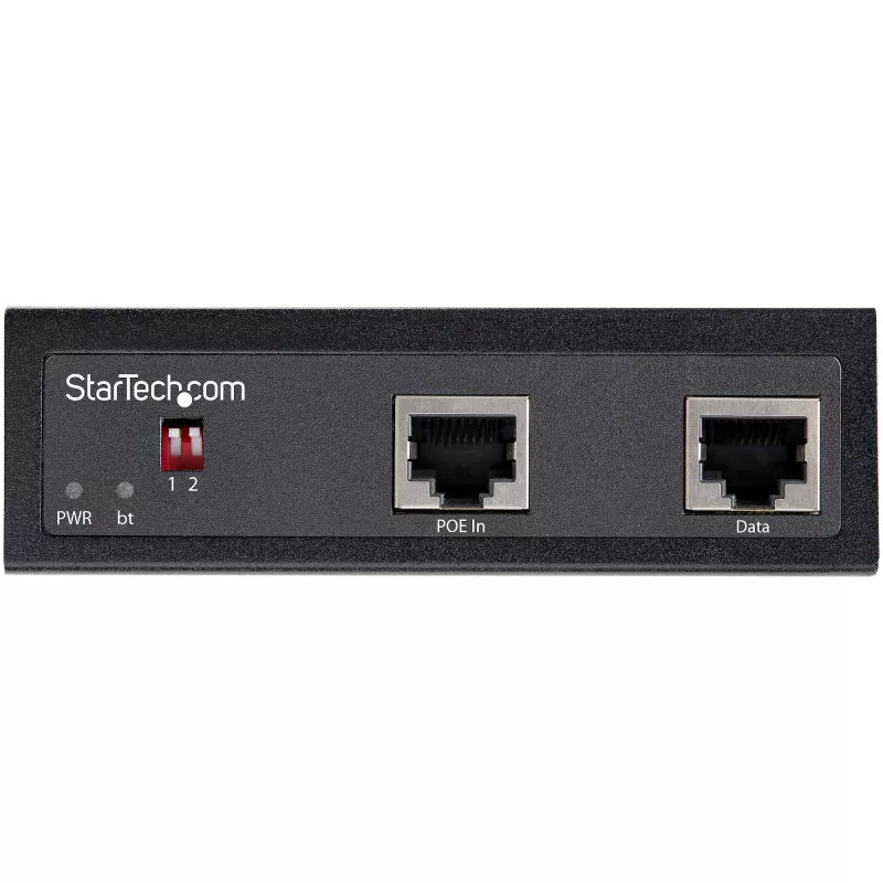 StarTech.com Przemysłowy gigabitowy rozdzielacz PoE - 90W Szybki Power over Ethernet PoE+++ Splitter - 12-48V DC Splitter 802.3bt - LAN/RJ45 Ultra PoE do DC Adapter - -40°C do +75°C
