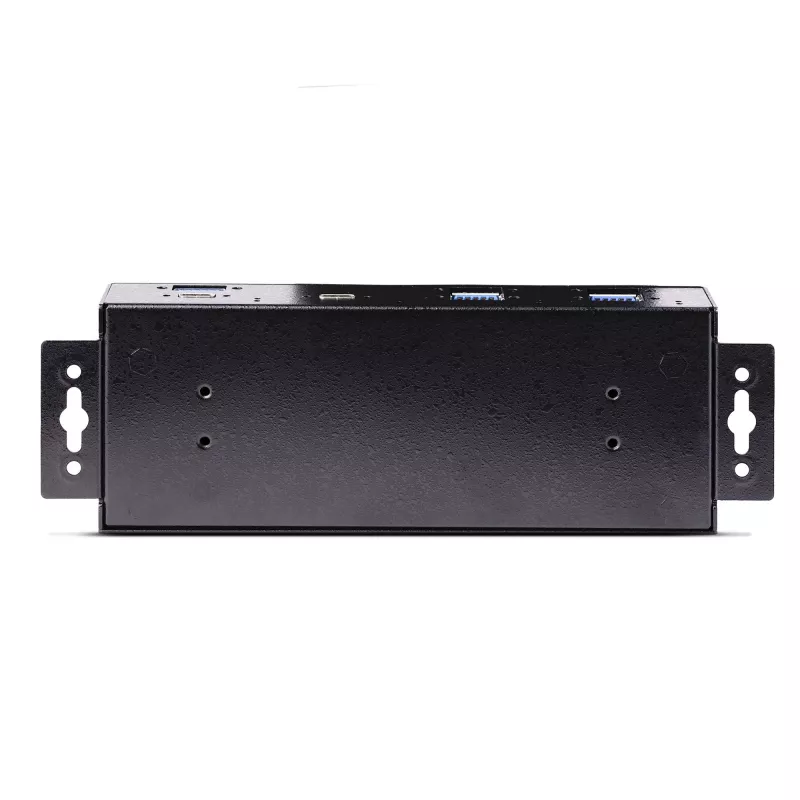 StarTech.com 7-portowy przemysłowy hub USB 10 Gb/s z zasilaczem, metalowy, montowalny, 5x porty downstream USB-A i 2x USB-C, ochrona ESD, zasilany hub USB, TAA