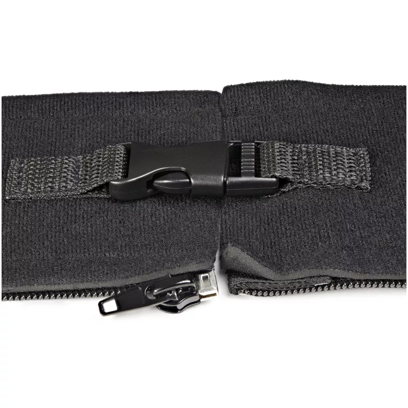 StarTech.com 40-calowy (1m) neoprenowy rękaw do zarządzania kablami z zamkiem błyskawicznym i klamrą - średnica 1,2 cala (3cm) - osłona/organizator kabli zasilających/sieciowych/AV do komputera/PC - elastyczny organizer kabli - czarny