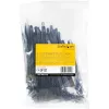 StarTech.com 6 cali (15 cm) wielorazowe opaski kablowe – szerokość 1/4 cala (7 mm), średnica wiązki 1-3/8 cala (35 mm), wytrzymałość na rozciąganie 50 funtów (22 kg), rozłączane opaski nylonowe, do użytku wewnątrz/na zewnątrz, zgodne z UL 94V-2, 100 szt. – czarne