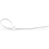 Opaski kablowe StarTech.com 4 cale (10 cm) - szerokość 1/16 cala (2 mm), średnica wiązki 7/8 cala (22 mm), wytrzymałość na rozciąganie 18 funtów (8 kg), nylonowe samozaciskowe opaski zaciskowe z zakrzywioną końcówką - 94V-2/UL Listed, 1000 szt. - białe