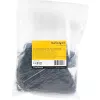 Opaski kablowe StarTech.com 4 cale (10 cm) - szerokość 1/16 cala (2 mm), średnica wiązki 7/8 cala (22 mm), wytrzymałość na rozciąganie 18 funtów (8 kg), samozaciskowe opaski zaciskowe z nylonu z zakrzywioną końcówką - zgodne z 94V-2/UL, 1000 szt. w opakowaniu - czarne