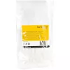 StarTech.com 5 cali (12 cm) opaski zaciskowe wielokrotnego użytku - szerokość 1/4 cala (7 mm), średnica wiązki 1-1/8 cala (30 mm), wytrzymałość na rozciąganie 50 funtów (22 kg), odpinane opaski nylonowe, wewnątrz/na zewnątrz, 94V-2/UL, opakowanie 100 szt. - białe