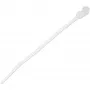 StarTech.com 4-calowe (10 cm) opaski zaciskowe z otworem montażowym - szerokość 1/16 cala (2 mm), średnica wiązki 7/8 cala (24 mm), wytrzymałość na rozciąganie 18 funtów (8 kg), nylon 66, samoblokujące opaski z otworem na śrubę, z certyfikatem UL, 100 sztuk