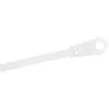 StarTech.com 4-calowe (10 cm) opaski zaciskowe z otworem montażowym - szerokość 1/16 cala (2 mm), średnica wiązki 7/8 cala (24 mm), wytrzymałość na rozciąganie 18 funtów (8 kg), nylon 66, samoblokujące opaski z otworem na śrubę, z certyfikatem UL, 100 sztuk