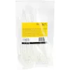 StarTech.com 6 cali (15cm) Opaski kablowe z otworem montażowym - szer. 1/8 cala (3mm), średnica wiązki 1-1/2 cala (40mm), wytrzymałość na rozciąganie 40lb (18kg), nylon 66, opaski samozaciskowe z otworem na śrubę, certyfikat UL, opakowanie 100 szt.