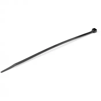StarTech.com 8-calowe (20 cm) opaski kablowe - szerokość 1/8 cala (4 mm), średnica wiązki 2-1/8 cala (55 mm), wytrzymałość na rozciąganie 50 funtów (22 kg), nylonowe samozaciskowe opaski zaciskowe z zakrzywioną końcówką - 94V-2/UL, 100 szt. - czarne