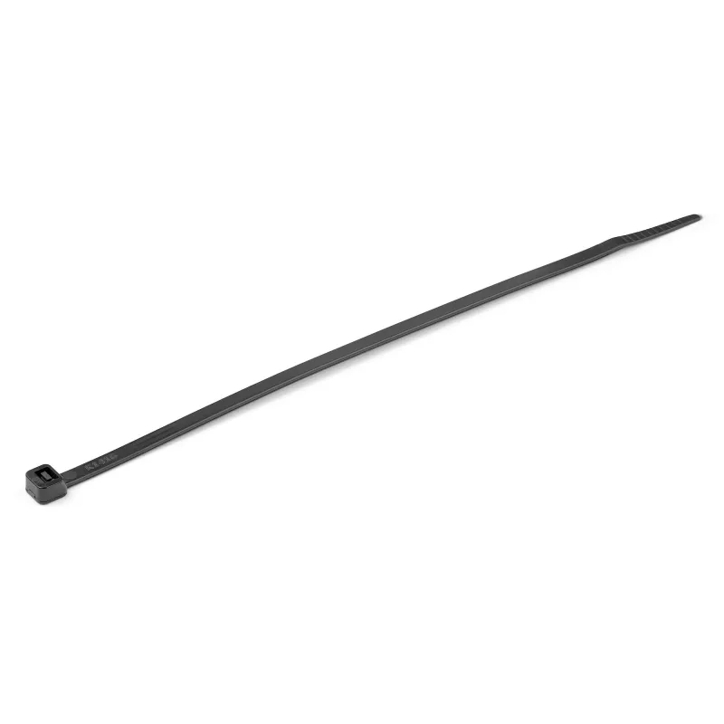 StarTech.com Opaski kablowe 8 cali (20 cm) - szerokość 1/8 cala (4 mm), średnica wiązki 2-1/8 cala (55 mm), wytrzymałość na rozciąganie 50 funtów (22 kg), nylonowe samozaciskowe opaski zaciskowe z zakrzywioną końcówką - zgodne z 94V-2/UL, opakowanie 1000 szt. - czarny