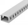 StarTech.com Korytko kablowe z otwartymi szczelinami i pokrywą, 1-1/2 cala (38 mm) szer. x 1 cal (25 mm) wys. - długość 6,5 stopy (2 m) - 1/4 cala (8 mm) szczeliny, PVC ukrywacz kabli sieciowych/ścienny kanał na przewody, maks. 20 kabli, certyfikat UL
