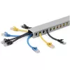StarTech.com Korytko kablowe z otwartymi szczelinami i pokrywą, 1-1/2 cala (38 mm) szer. x 1 cal (25 mm) wys. - długość 6,5 stopy (2 m) - 1/4 cala (8 mm) szczeliny, PVC ukrywacz kabli sieciowych/ścienny kanał na przewody, maks. 20 kabli, certyfikat UL