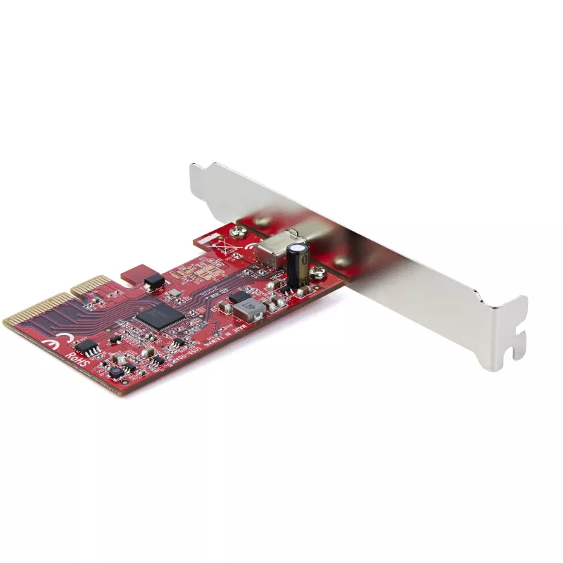 StarTech.com 1-Portowa karta PCIe USB 3.2 Gen 2x2, kontroler USB-C 20Gbps SuperSpeed PCI Express 3.0 x4, karta adaptera USB Type-C, tylko dane, Windows/macOS/Linux, TAA