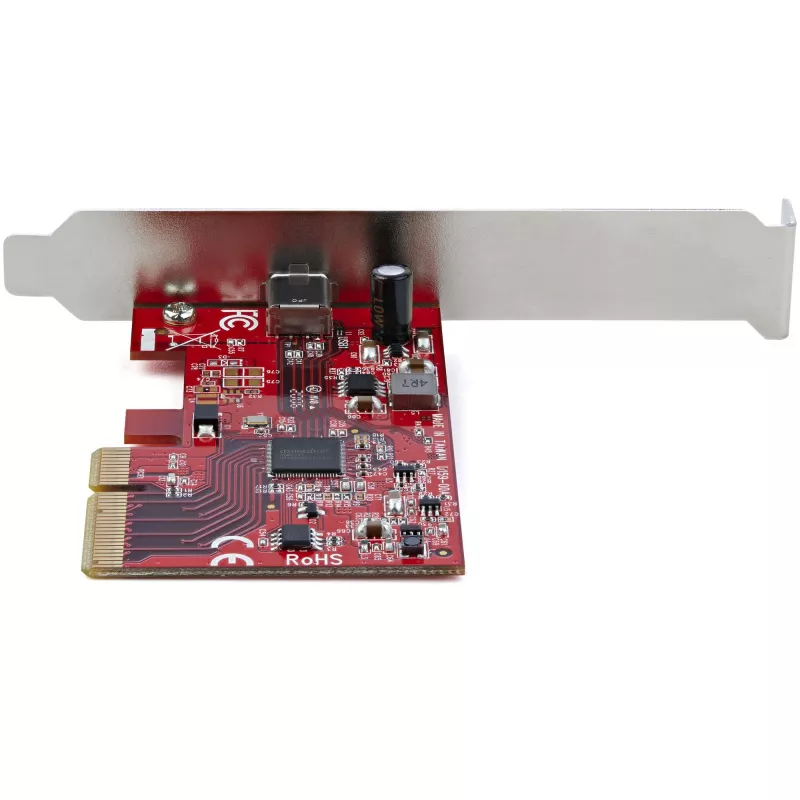 StarTech.com 1-Portowa karta PCIe USB 3.2 Gen 2x2, kontroler USB-C 20Gbps SuperSpeed PCI Express 3.0 x4, karta adaptera USB Type-C, tylko dane, Windows/macOS/Linux, TAA