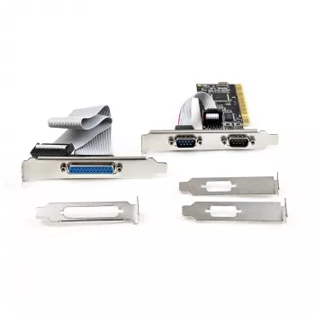 Karta kombinowana PCI z dwoma portami szeregowymi RS232 (DB9) i 1 portem równoległym LPT (DB25) – karta adaptera Combo PCI – kontroler karty rozszerzeń PCI – karta PCI do drukarki