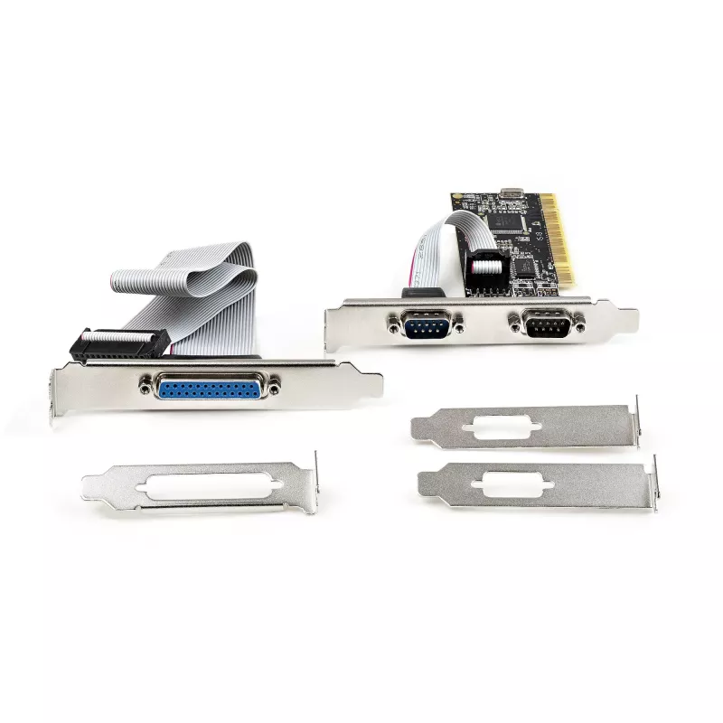 Karta kombinowana PCI z dwoma portami szeregowymi RS232 (DB9) i 1 portem równoległym LPT (DB25) – karta adaptera Combo PCI – kontroler karty rozszerzeń PCI – karta PCI do drukarki