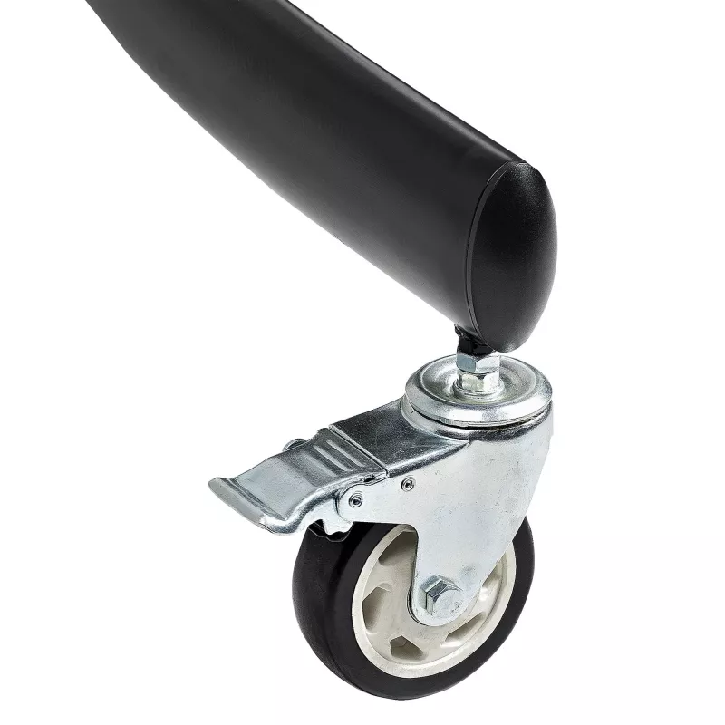 StarTech.com Wózek podwójny pod TV 37-60 cali VESA do 50 kg każdy – Regulowany uchwyt TV, mobilny wózek ekspozycyjny z półkami – Wózek telewizyjny na kółkach – Stojak telewizyjny na kółkach