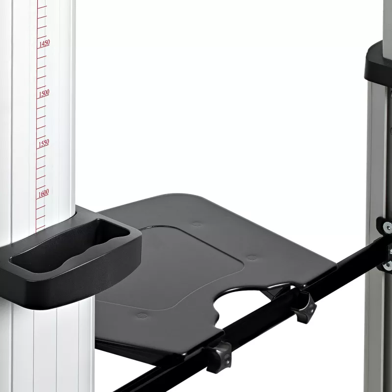 StarTech.com Wózek podwójny pod TV 37-60 cali VESA do 50 kg każdy – Regulowany uchwyt TV, mobilny wózek ekspozycyjny z półkami – Wózek telewizyjny na kółkach – Stojak telewizyjny na kółkach