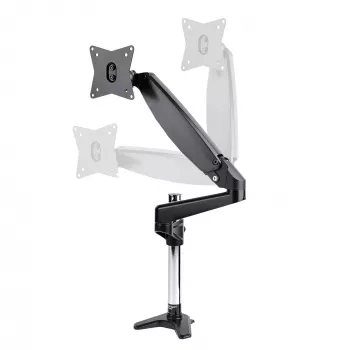 Ramie do monitora biurkowego StarTech.com do pojedynczego wyświetlacza VESA do 32 cali lub 49 cali ultrawide 8 kg – pełny zakres ruchu, regulacja wysokości – zacisk C, przelotka – pojedyncze ramię monitora