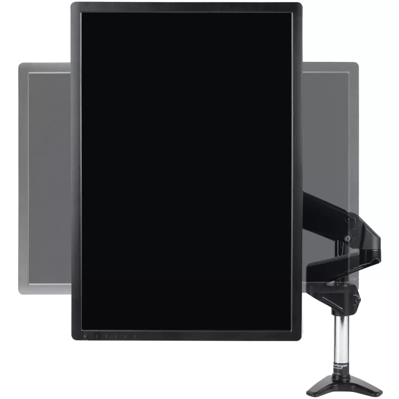 Ramie do monitora biurkowego StarTech.com do pojedynczego wyświetlacza VESA do 32 cali lub 49 cali ultrawide 8 kg – pełny zakres ruchu, regulacja wysokości – zacisk C, przelotka – pojedyncze ramię monitora