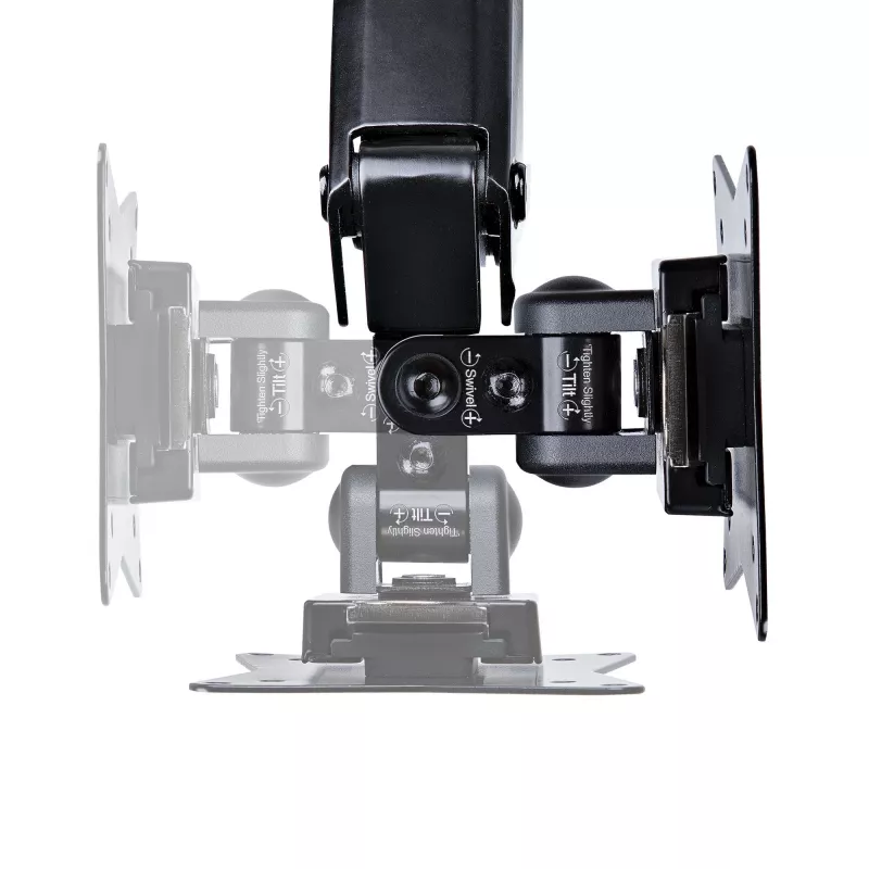 Ramie do monitora biurkowego StarTech.com do pojedynczego wyświetlacza VESA do 32 cali lub 49 cali ultrawide 8 kg – pełny zakres ruchu, regulacja wysokości – zacisk C, przelotka – pojedyncze ramię monitora