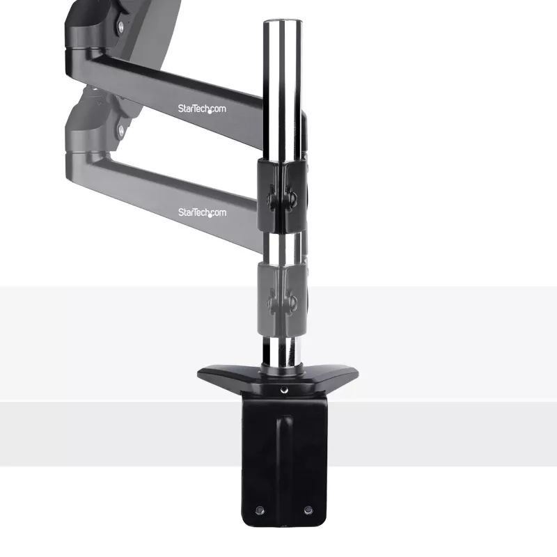Ramie do monitora biurkowego StarTech.com do pojedynczego wyświetlacza VESA do 32 cali lub 49 cali ultrawide 8 kg – pełny zakres ruchu, regulacja wysokości – zacisk C, przelotka – pojedyncze ramię monitora