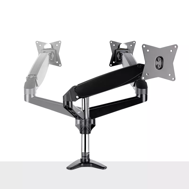 Ramie do monitora biurkowego StarTech.com do pojedynczego wyświetlacza VESA do 32 cali lub 49 cali ultrawide 8 kg – pełny zakres ruchu, regulacja wysokości – zacisk C, przelotka – pojedyncze ramię monitora