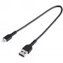 StarTech.com 12 cali (30 cm) Wytrzymały czarny kabel USB-A do Lightning – Wytrzymały, wzmocniony włóknem aramidowym przewód zasilająco-synchronizujący USB typu A do Lightning – z certyfikatem Apple MFi do iPada/iPhone’a 12