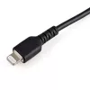 StarTech.com 12 cali (30 cm) Wytrzymały czarny kabel USB-A do Lightning – Wytrzymały, wzmocniony włóknem aramidowym przewód zasilająco-synchronizujący USB typu A do Lightning – z certyfikatem Apple MFi do iPada/iPhone’a 12