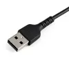 StarTech.com 12 cali (30 cm) Wytrzymały czarny kabel USB-A do Lightning – Wytrzymały, wzmocniony włóknem aramidowym przewód zasilająco-synchronizujący USB typu A do Lightning – z certyfikatem Apple MFi do iPada/iPhone’a 12