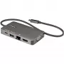 StarTech.com Adapter wieloportowy USB-C – USB-C do 4K 30Hz HDMI lub 1080p VGA – Mini stacja dokująca USB Type-C z przesyłem mocy Power Delivery 100 W, 3-portowy hub USB 5 Gb/s, GbE – 12 cali (30 cm) dołączony kabel