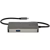 StarTech.com Adapter wieloportowy USB-C – USB-C do 4K 30Hz HDMI lub 1080p VGA – Mini stacja dokująca USB Type-C z przesyłem mocy Power Delivery 100 W, 3-portowy hub USB 5 Gb/s, GbE – 12 cali (30 cm) dołączony kabel