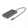 StarTech.com USB C Multiport Adapter - HDMI 4K 30Hz lub VGA Travel Dock - Hub USB 3.0 5 Gb/s (porty USB A / USB C) - 100 W Power Delivery - SD/Micro SD - GbE - kabel 30 cm - USB C Mini Dock