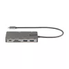 StarTech.com USB C Multiport Adapter - HDMI 4K 30Hz lub VGA Travel Dock - Hub USB 3.0 5 Gb/s (porty USB A / USB C) - 100 W Power Delivery - SD/Micro SD - GbE - kabel 30 cm - USB C Mini Dock