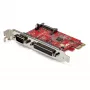 Karta StarTech.com PCIe z portem szeregowym i równoległym – kombinowana karta adaptera PCI Express z 1 portem równoległym DB25 i 1 portem szeregowym RS232 – karta rozszerzeń/kontrolera – karta drukarki PCIe