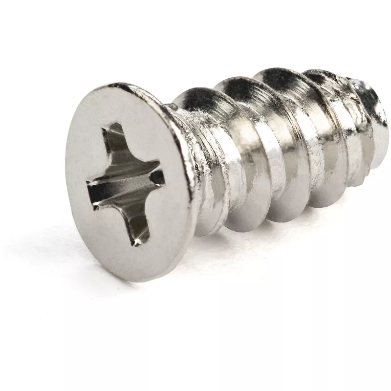 StarTech.com 50-pak śrub M5 - 10 mm śruby do wentylatorów obudowy komputera/PC - samogwintujące śruby montażowe do wentylatorów obudowy komputera - łeb płaski/wpuszczany Philips - pasuje do otworów M5 w wentylatorach - stal ocynkowana