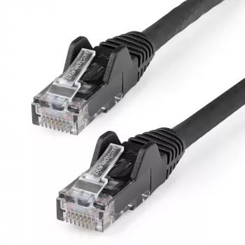 StarTech.com 7m kabel Ethernet CAT6 - LSZH (bezhalogenowy niskodymny) - 10 Gigabit 250MHz 100W PoE RJ45 10GbE UTP przewód krosowy sieciowy Snagless z odciążką - czarny, CAT 6, zweryfikowany przez ETL, 24AWG