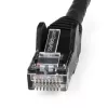 StarTech.com 7m kabel Ethernet CAT6 - LSZH (bezhalogenowy niskodymny) - 10 Gigabit 250MHz 100W PoE RJ45 10GbE UTP przewód krosowy sieciowy Snagless z odciążką - czarny, CAT 6, zweryfikowany przez ETL, 24AWG