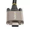 StarTech.com Kabel USB-C z bocznym mocowaniem śrubowym 20 cali (50 cm) 10 Gb/s - USB 3.1/3.2 Gen 2 Type-C - Ładowanie Power Delivery 100 W (5 A), DP Alt Mode - Podwójne mocowanie śrubowe - Przewód USB-C do ładowania/synchronizacji