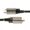 StarTech.com 20-calowy (50cm) kabel USB-C z górną śrubą blokującą 10Gbps - USB 3.1/3.2 Gen 2 Type-C - 100W (5A) ładowanie Power Delivery, DP Alt Mode - pojedyncza śruba blokująca, kabel USB-C do ładowania/synchronizacji