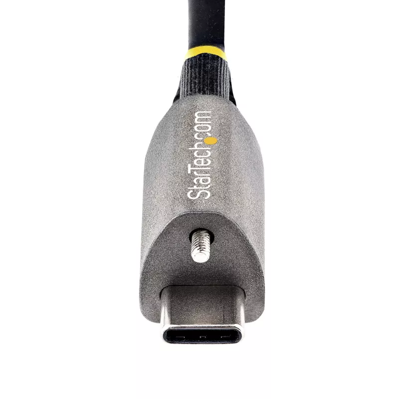 StarTech.com 20-calowy (50cm) kabel USB-C z górną śrubą blokującą 10Gbps - USB 3.1/3.2 Gen 2 Type-C - 100W (5A) ładowanie Power Delivery, DP Alt Mode - pojedyncza śruba blokująca, kabel USB-C do ładowania/synchronizacji