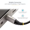 StarTech.com 20-calowy (50cm) kabel USB-C z górną śrubą blokującą 10Gbps - USB 3.1/3.2 Gen 2 Type-C - 100W (5A) ładowanie Power Delivery, DP Alt Mode - pojedyncza śruba blokująca, kabel USB-C do ładowania/synchronizacji